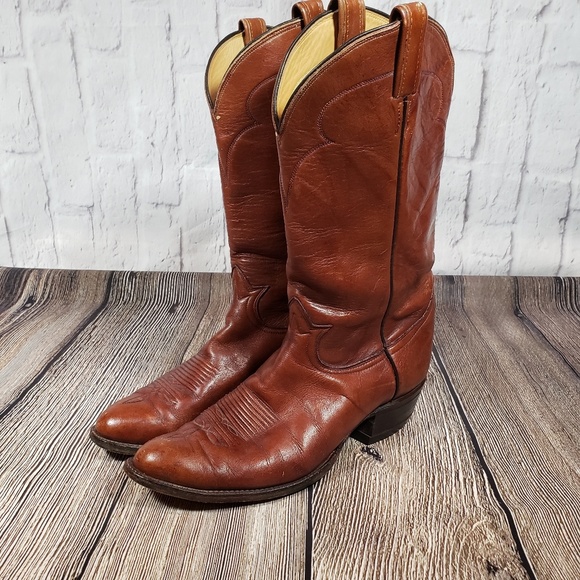 Tony Lama Other - Tony Lama 5084 Chocolate Cow mens cowboy boots 10